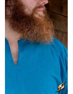 Medieval cotton shirt Jolner Misty blue 2
