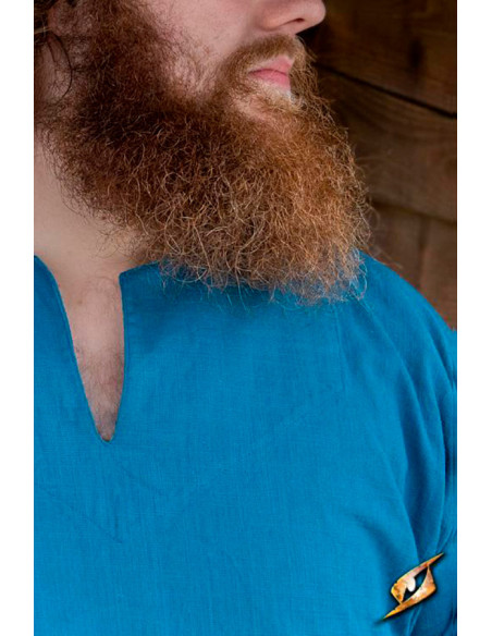 Medieval cotton shirt Jolner Misty blue