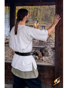 Jolner cotton medieval shirt ivory white 2