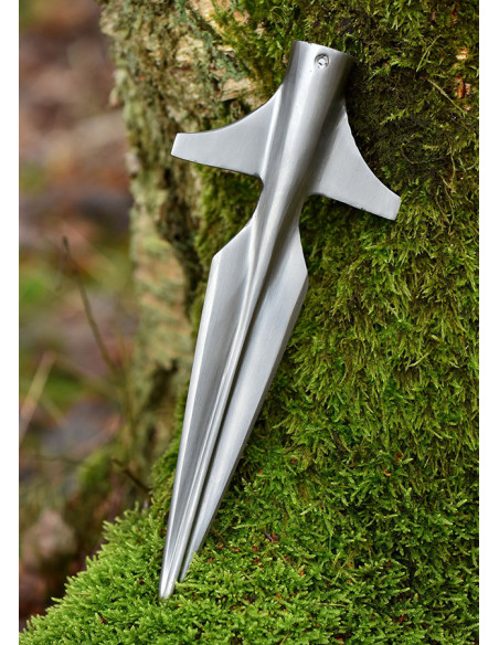 Viking spearhead with wings, 28.5 cm.