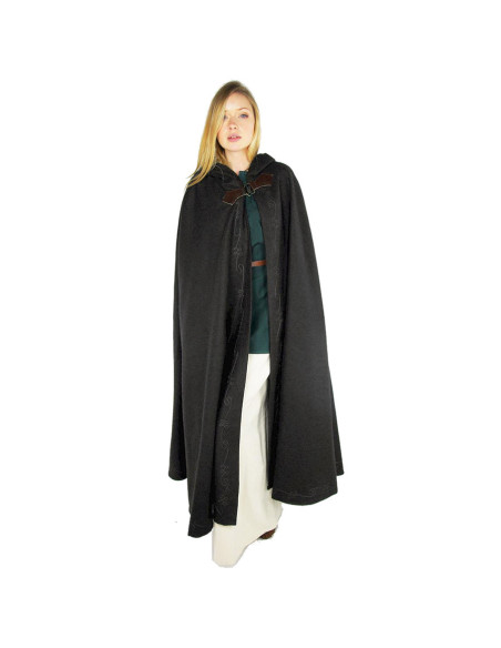 Cape medieval gray hooded cloak, Gesa...