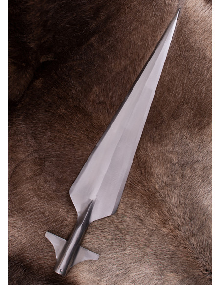 Winged medieval spearhead, length 61 cm.