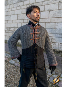 Steel-coloured chainmail sleeves, buckle closure 2