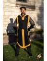 Medieval tabard Clement two-tone, epic black - griffin yellow