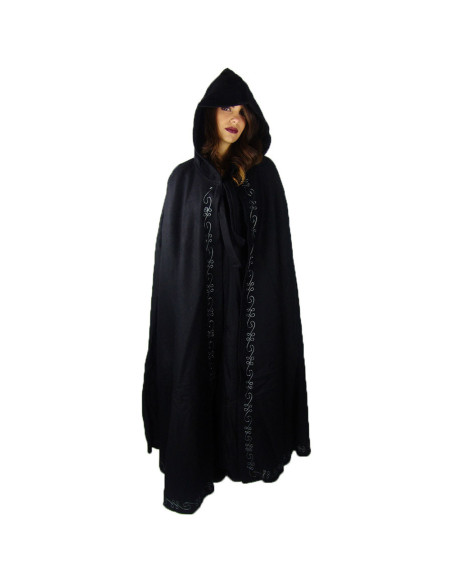 Long medieval cape with embroidery...
