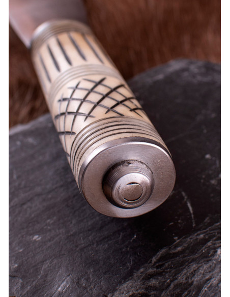 Viking Seax dagger with bone handle