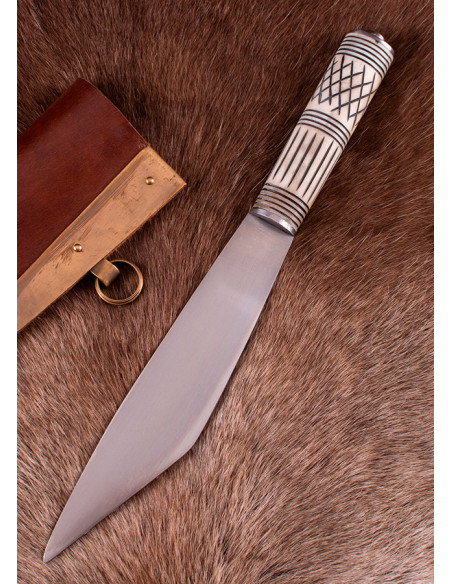 Viking Seax dagger with bone handle