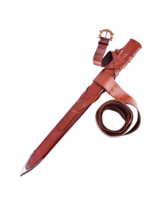 Sheath and belt for Viking sword pommel 3 lobes for...