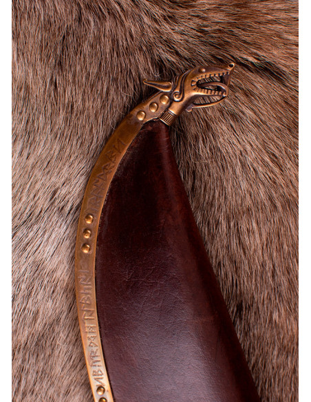 Long Viking seax with bone hilt, 10th...