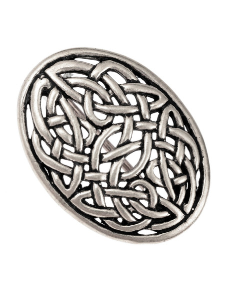 Celtic Brooch Openwork Knot Oval Celtic Brooch Openwork Knot Oval
