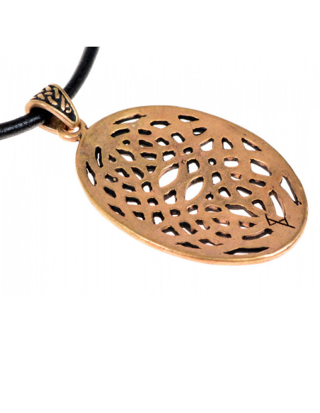 Celtic Openwork Knot Oval Pendant