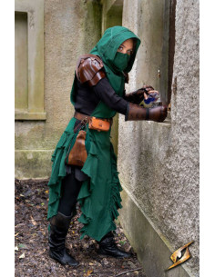 Medieval dress woman Rebel Adelina in green 2