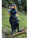 Medieval dress woman Rebel Adelina in black