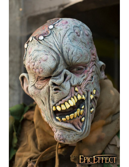 Mutant monster mask in dead gray skin