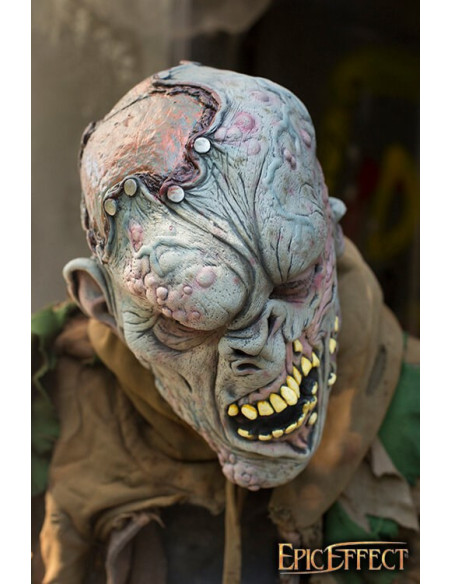 Mutant monster mask in dead gray skin