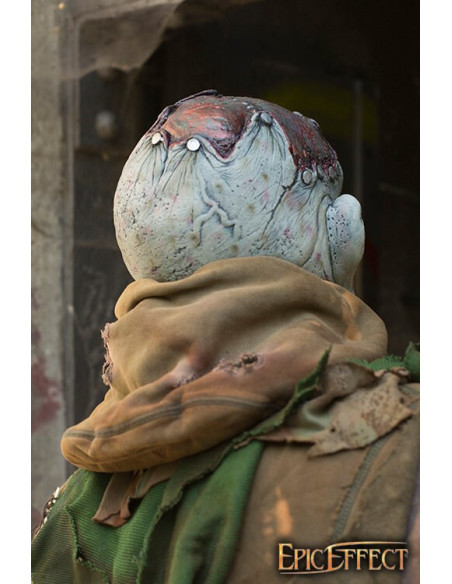 Mutant monster mask in dead gray skin
