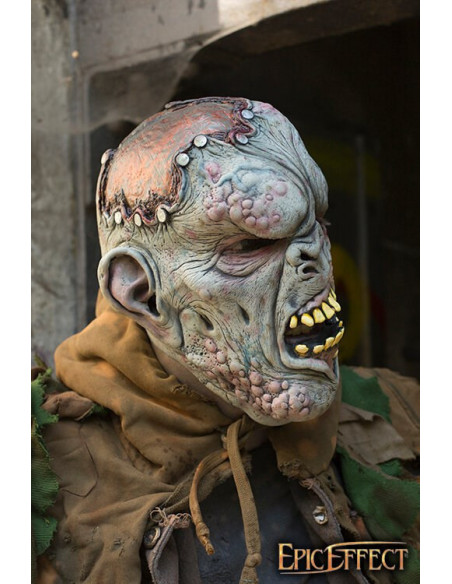 Mutant monster mask in dead gray skin