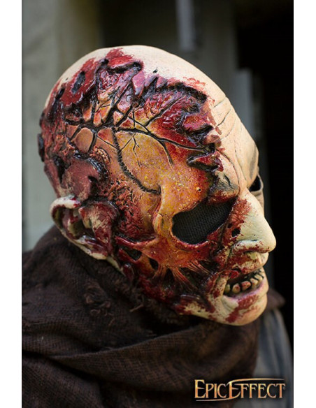 Zombie Half Head Mask, painted (57-59...