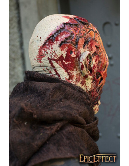 Zombie Half Head Mask, painted (57-59...