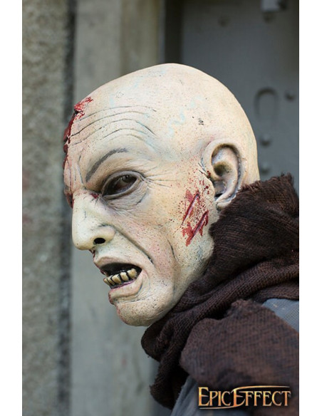 Zombie Half Head Mask, painted (57-59...
