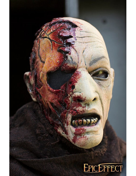 Zombie Half Head Mask, painted (57-59...
