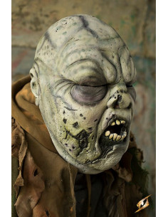 Great Rotten Zombie Head Mask, in green (59-61 cms.)