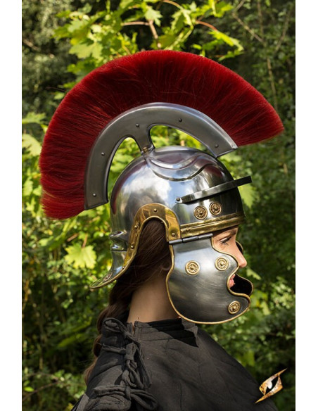 Classic Roman legionary helmet with...