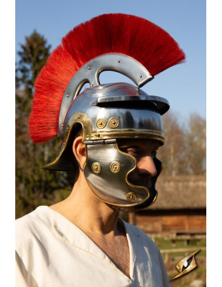 Classic Roman legionary helmet with...