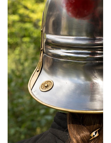 Classic Roman legionary helmet with...