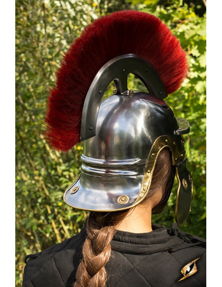 Classic Roman legionary helmet with...