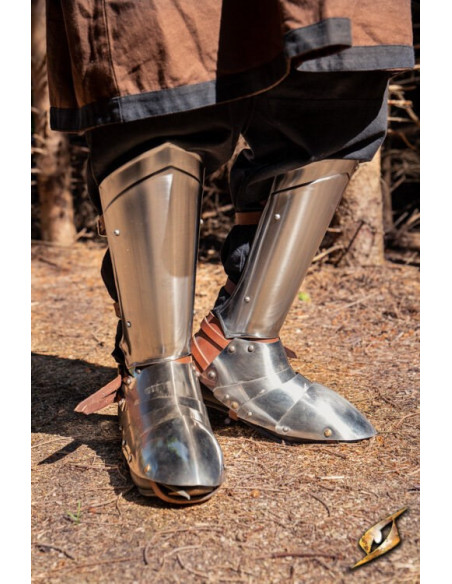 Articulated medieval scarps or sabatons