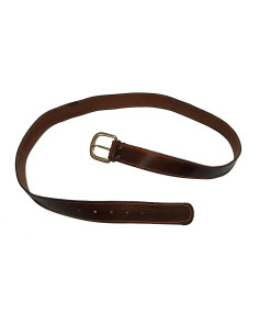 Medieval belt in dark brown leatherette, 130 cm.