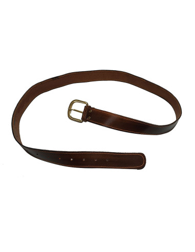 Medieval belt in dark brown leatherette, 130 cm.