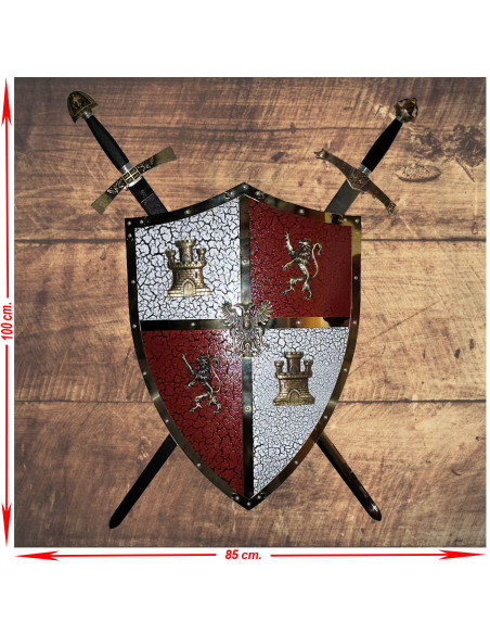 Panoply of Swords with Coat of Arms...