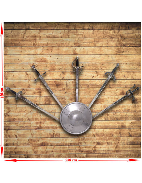 Panoply (2) with five real and...