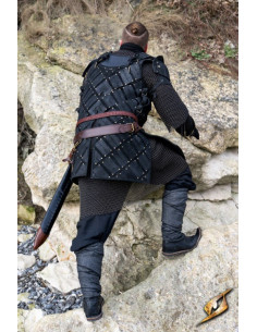 Armor-brigandine of the lumberjack warrior in black... 2
