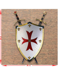 Panoply Shield Knights Templar with Swords