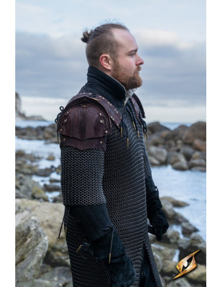 Lumberjack shoulder pad set in brown...