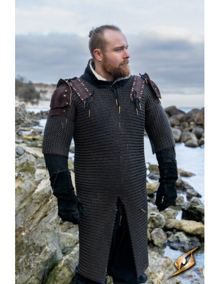 Lumberjack shoulder pad set in brown...