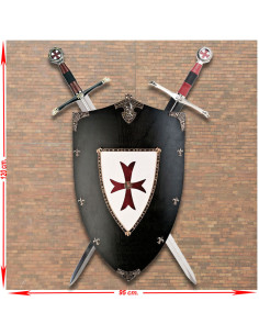 Panoply of the Grand Master of the Temple with shield and...