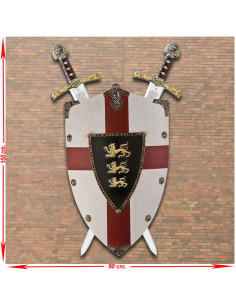 Richard the Lionheart Panoply Deluxe with Shield and Swords