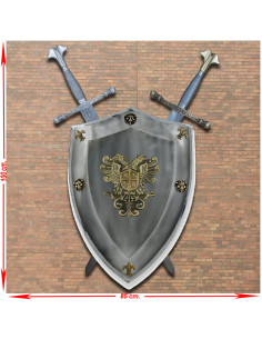 Rustic panoply of Carlos I of Spain and V of Germany with...