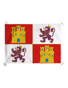 Medieval Banner-Flag of the Crown of Castile. Year 1230...