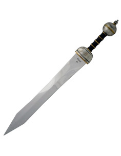 Gladius type Toledo sword, aged silver finish