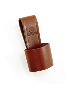 Baldric in leather to hang axes on the belt 2