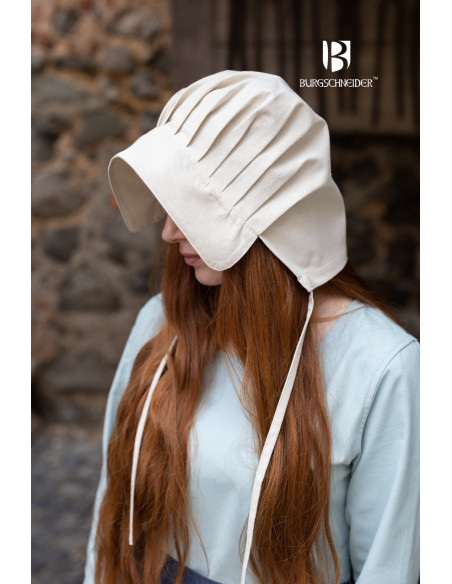 Medieval hat Bonnet woman Emma in... Medieval hat Bonnet woman Emma in...