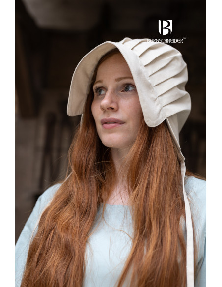 Medieval hat Bonnet woman Emma in... Medieval hat Bonnet woman Emma in...