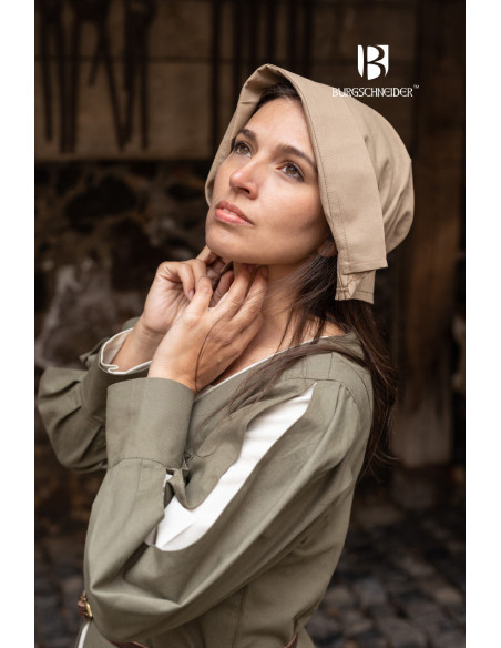 Medieval Bonnet woman Helga cap, hemp... Medieval Bonnet woman Helga cap, hemp...