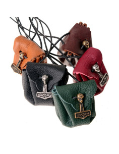 Thor's hammer Mjölnir mini bag to hang from the neck 2