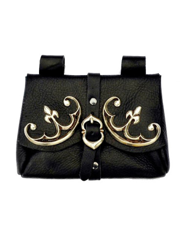 Medieval belt bag, XII-XIV centuries (18x13 cm.)